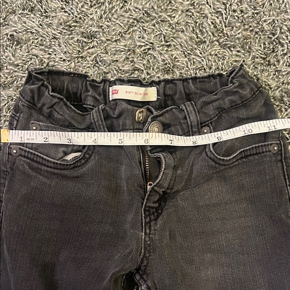 Levi's Kids Black Tapered Jeans | size 7x - Picture 8 of 8